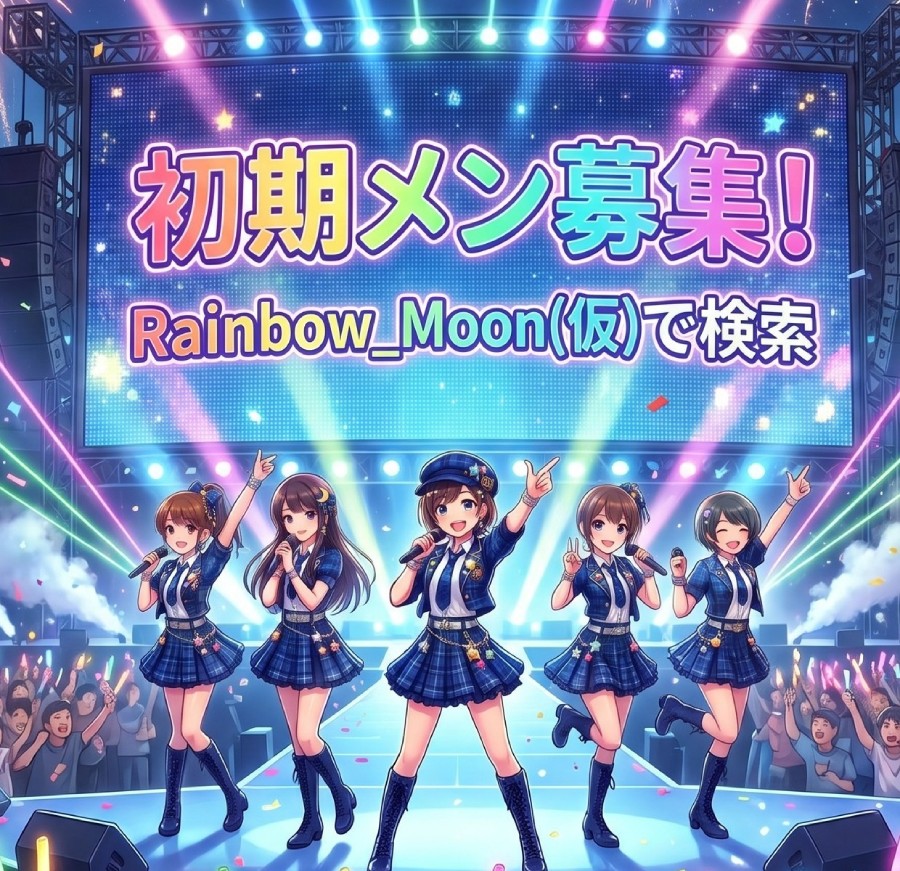 新規グループ初期メンバー募集　王道系可愛い　rainbow_moon