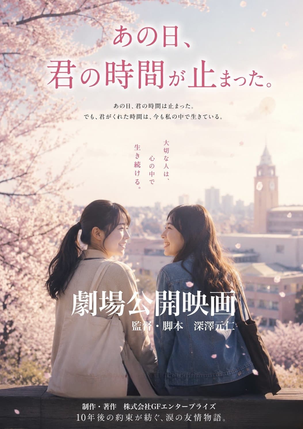 劇場公開映画『あの日、君の時間が止まった。』主人公＆女性オールキャストの募集