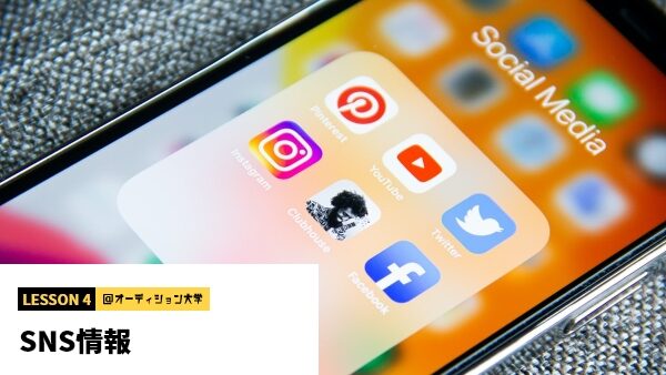 失敗しないためのオーディションフォームの入力（SNS情報）